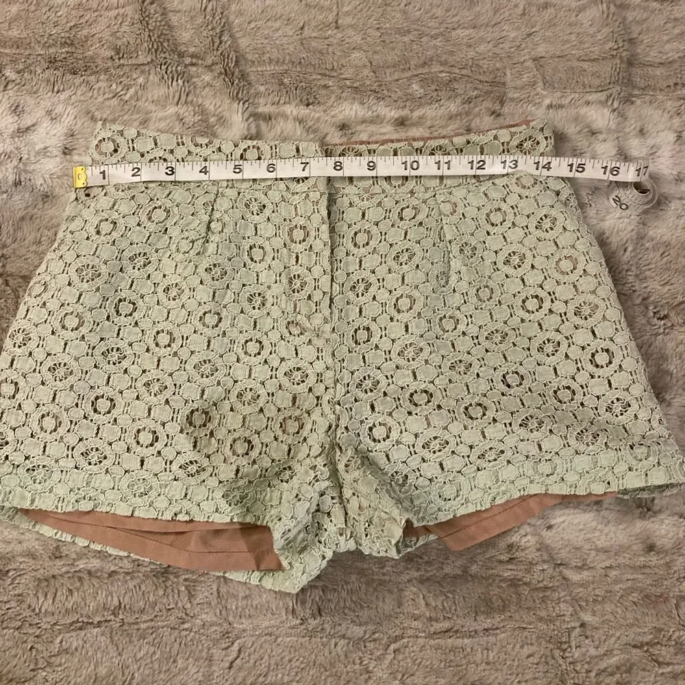 : : VICTORIA BECKHAM for Target Pale Mint Green Lace Shorts with Tan Lining : :